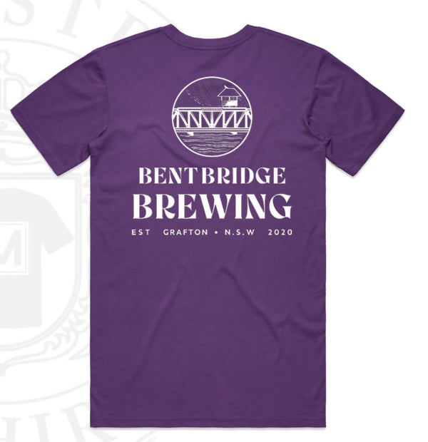 Bent Bridge Brewing Jacaranda T's! Limited supply.