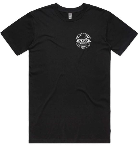 Available and in stock now! Bent Bridge Brewing - white/black & black/white tee. Free local delivery. For deliveries outside of 2460 postcode please enquire using the 'contact' menu above.